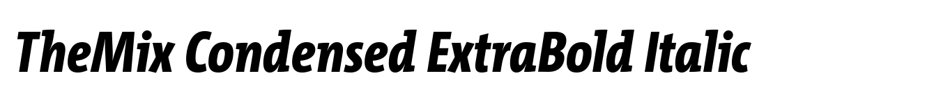 TheMix Condensed ExtraBold Italic